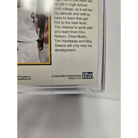 Chris Webber NBA HOOPS Basketball Card Admirals Choice 1994 AC5 - Picture 3 of 3